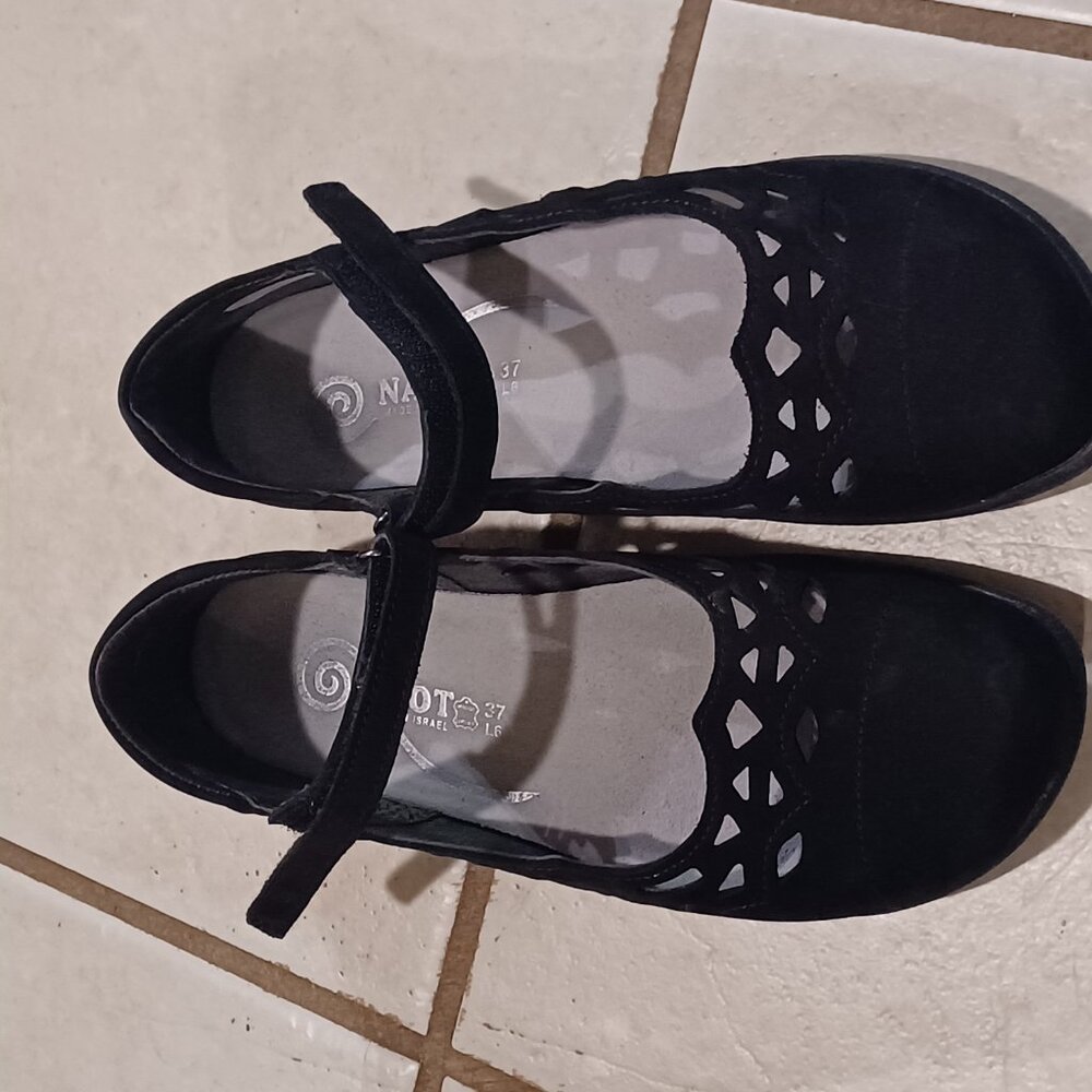 Naot Black Mary Jane Shoes 7 Agathis - Picture 10 of 10